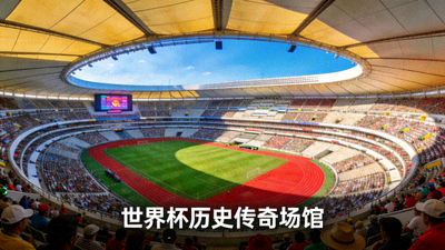 墨西哥城阿兹特克体育场内部壮观视图 - 世界杯历史传奇场馆